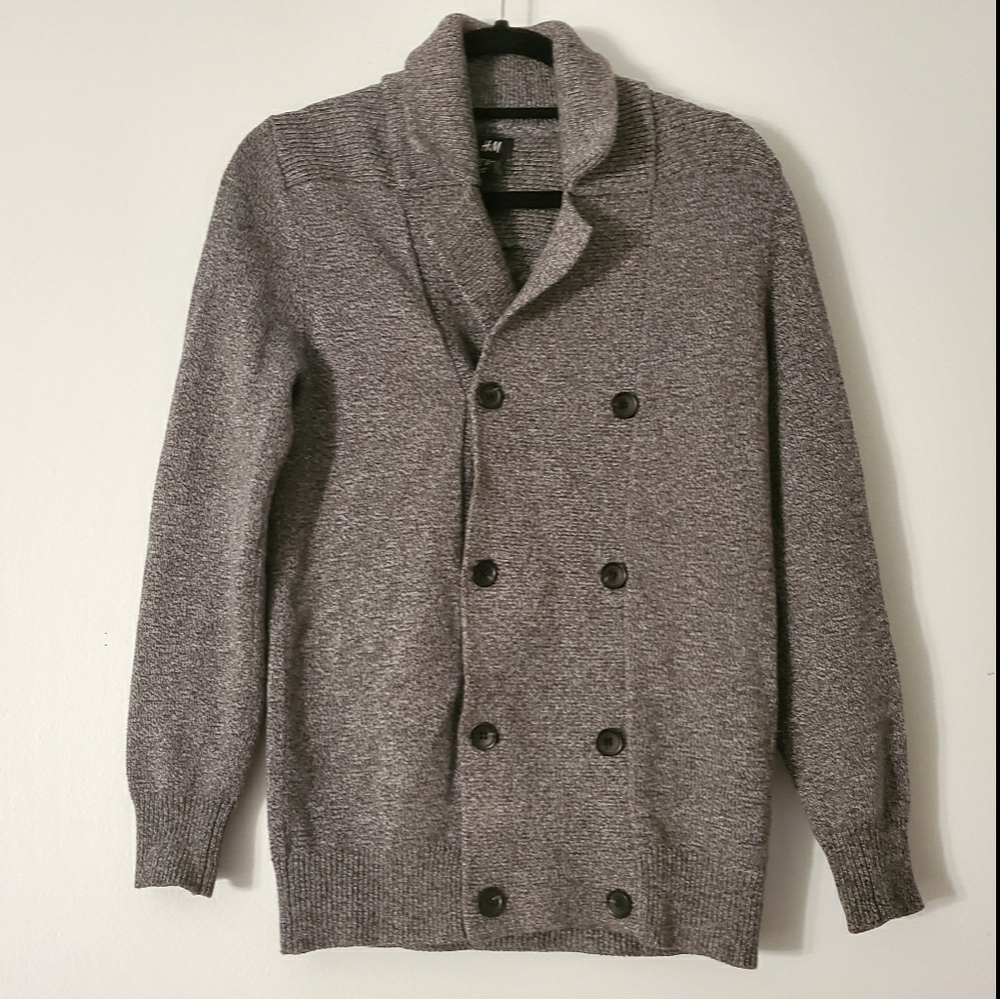 H&M Mens Double-Breasted Sweater
